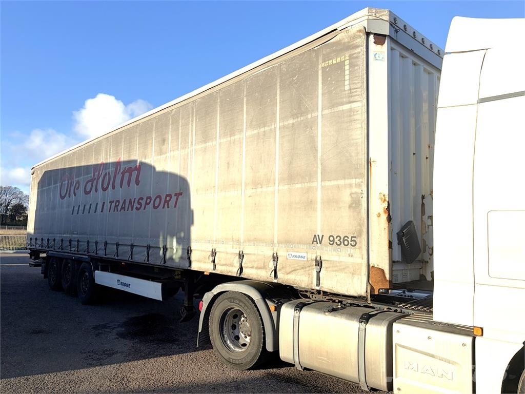 Krone 3 aks Gardin trailer Semi remorque à rideaux coulissants (PLSC)