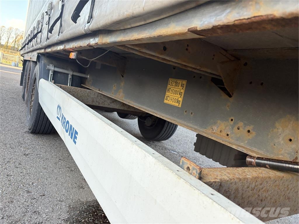 Krone 3 aks Gardin trailer Semi remorque à rideaux coulissants (PLSC)