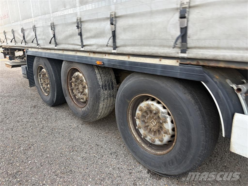 Krone 3 aks Gardin trailer Semi remorque à rideaux coulissants (PLSC)