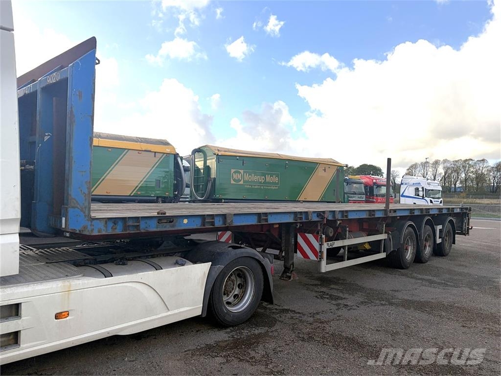 L A G 3 aks udtrækstrailer نصف مقطورة مسطحة منخفضة
