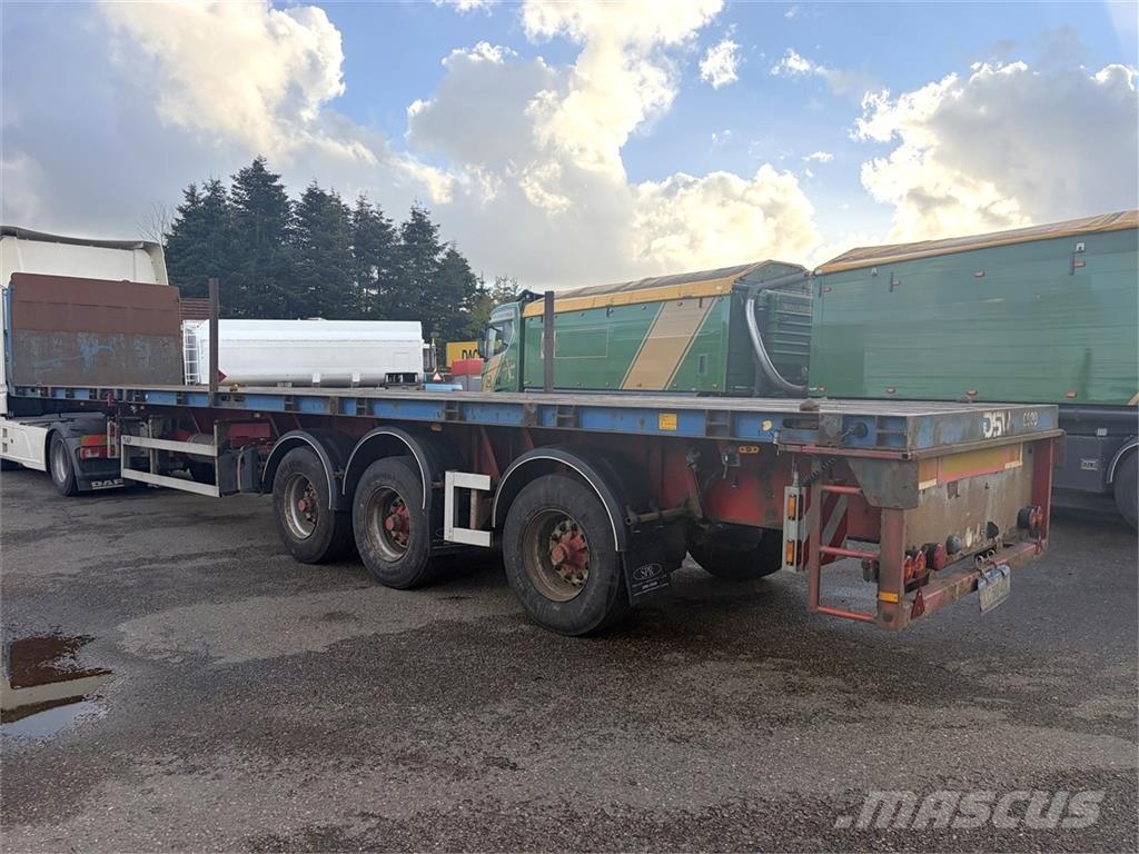L A G 3 aks udtrækstrailer نصف مقطورة مسطحة منخفضة