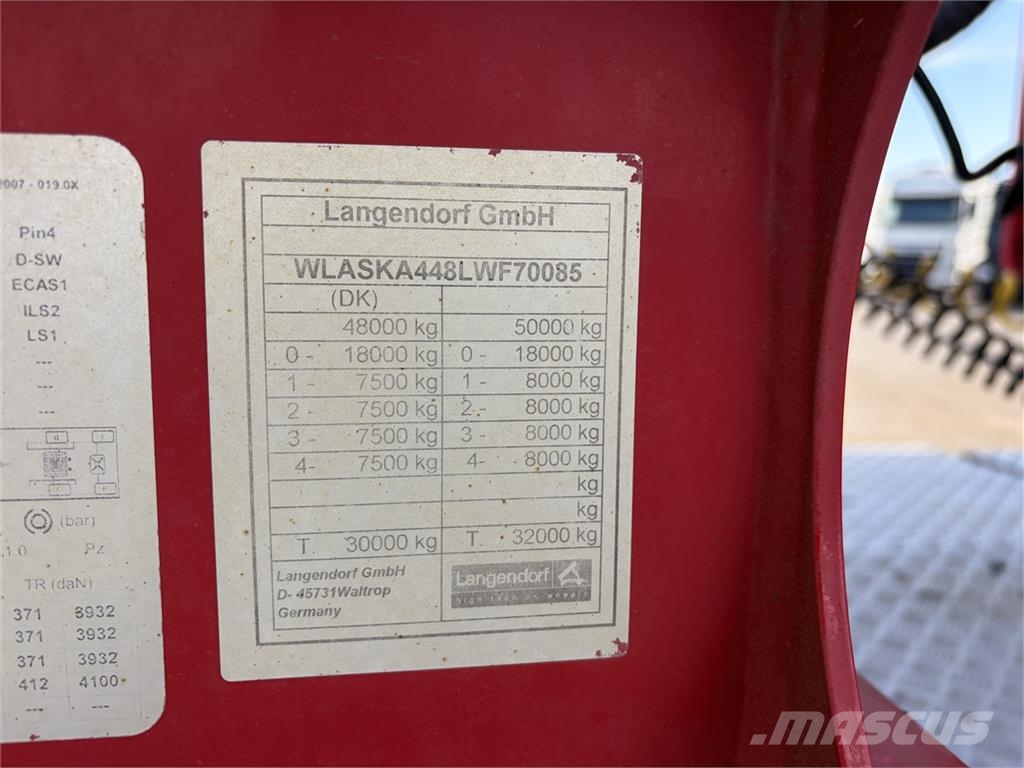 Langendorf 4 aks tip trailer Semirremolques de volteo