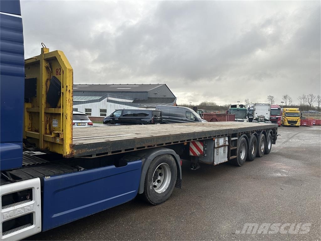 Leci 4 aks Udtrækstrailer udtræk Semirremolques de carga baja