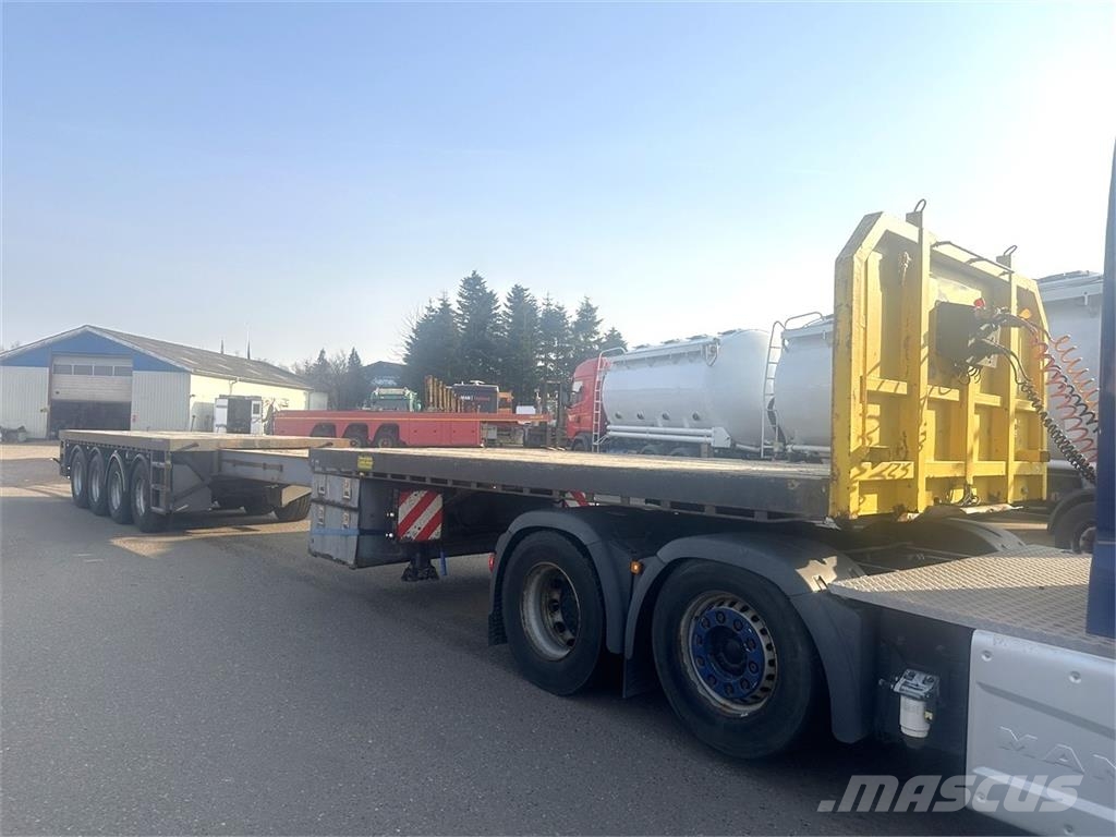 Leci 4 aks Udtrækstrailer udtræk Semirremolques de carga baja