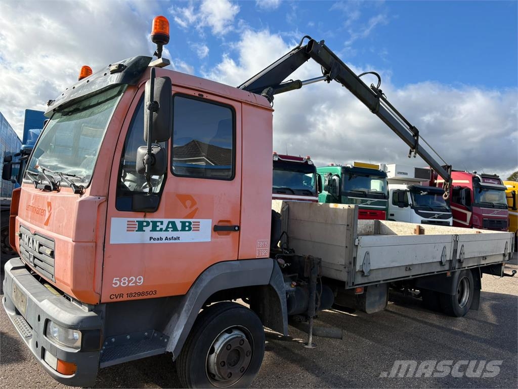 MAN 2aks Fast lad m- HIAB 035 Kranwagen