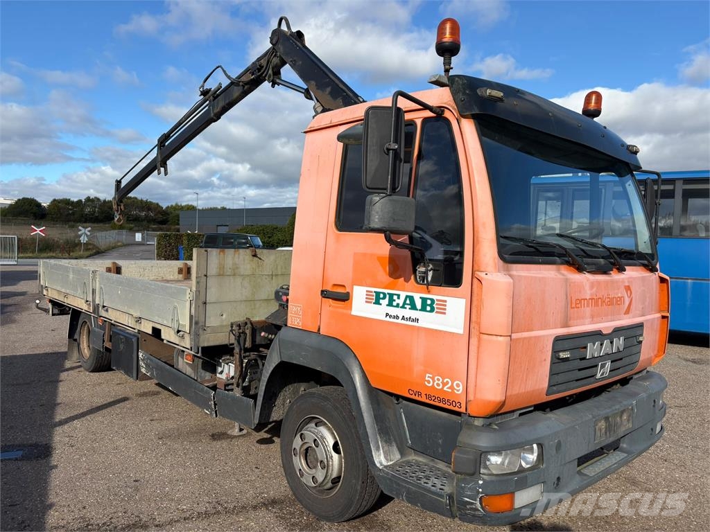 MAN 2aks Fast lad m- HIAB 035 Kranwagen