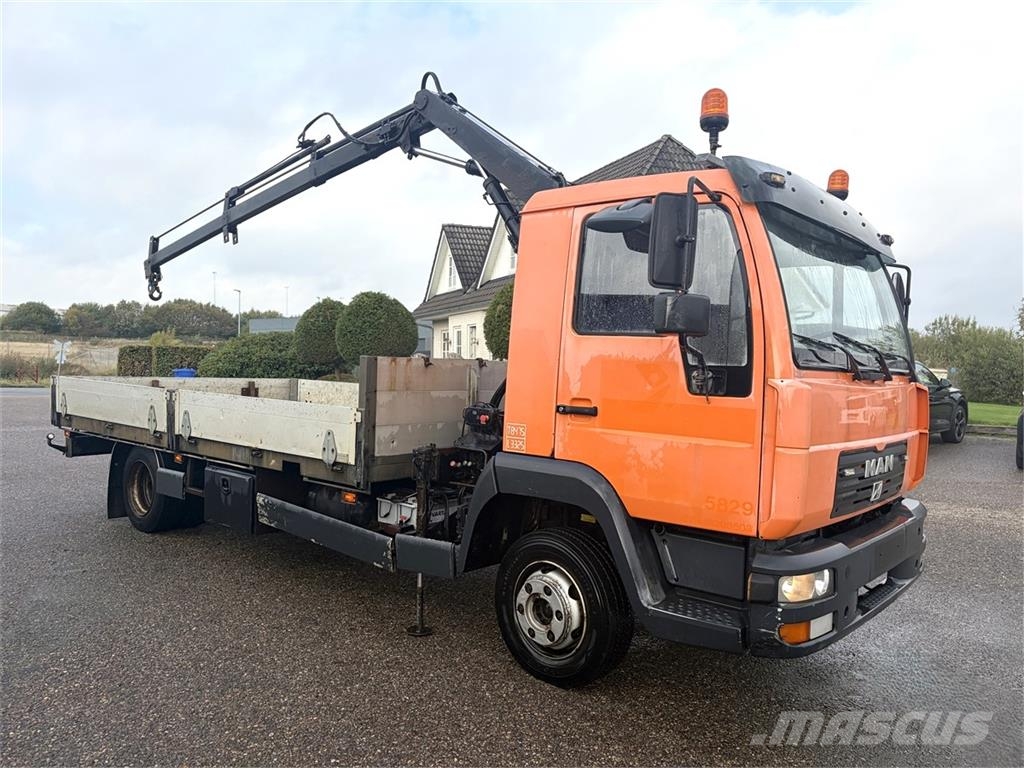 MAN 2aks Fast lad m- HIAB 035 Smagās mašīnas ar celtni