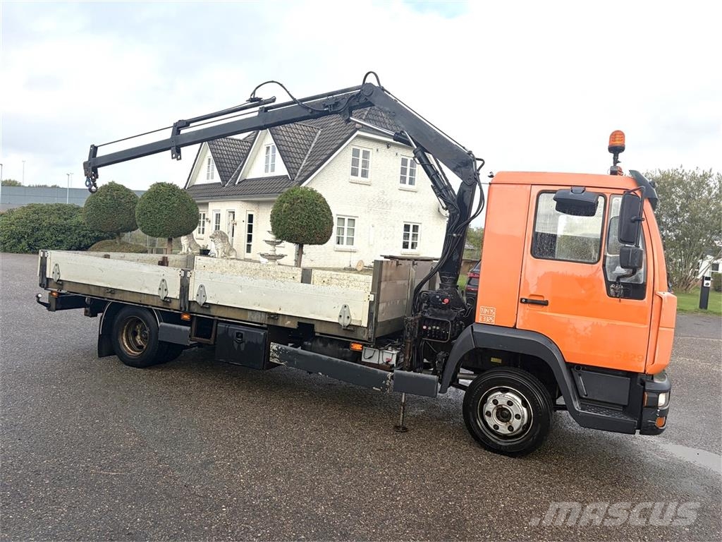 MAN 2aks Fast lad m- HIAB 035 Smagās mašīnas ar celtni