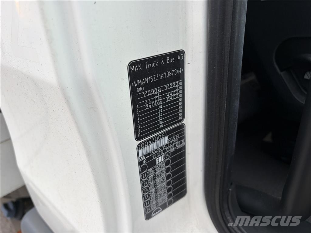 MAN TGL 12.220 4x2 Box Euro-6 12 tons Fast kasse