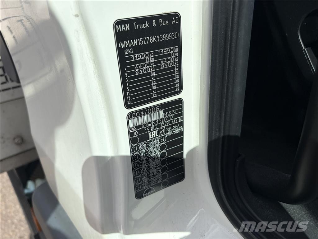 MAN TGL 12.220 4x2 Box Euro-6 شاحنات ذات هيكل صندوقي