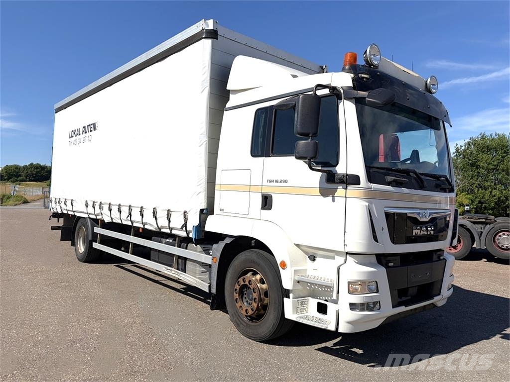 MAN TGM 18.290 4x2 Fragtbil Euro-6 euro-6 Curtainsider trucks