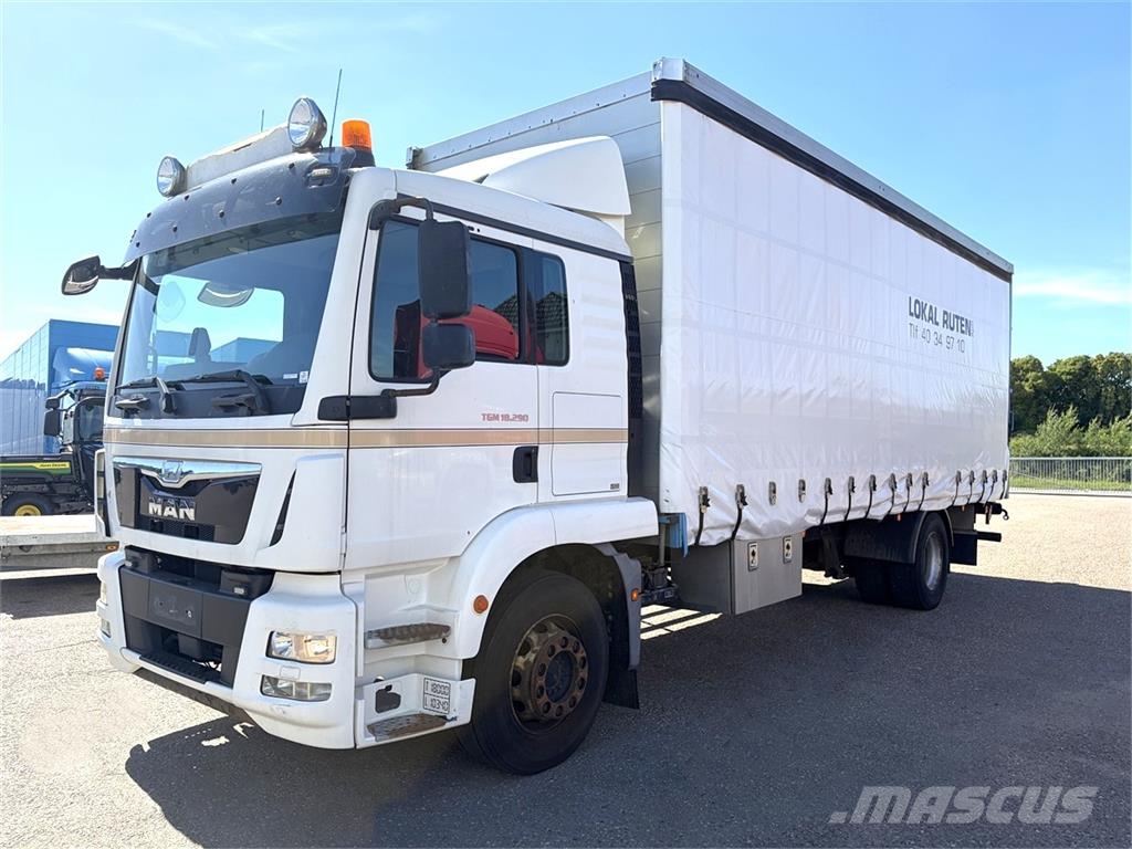 MAN TGM 18.290 4x2 Fragtbil Euro-6 euro-6 Curtainsider trucks