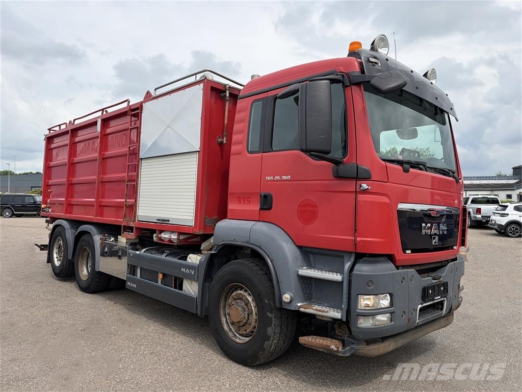 MAN TGS 26.360 Hydro-drive Slamsuger hydrodrive شاحنات مزدوجة / خلخلة
