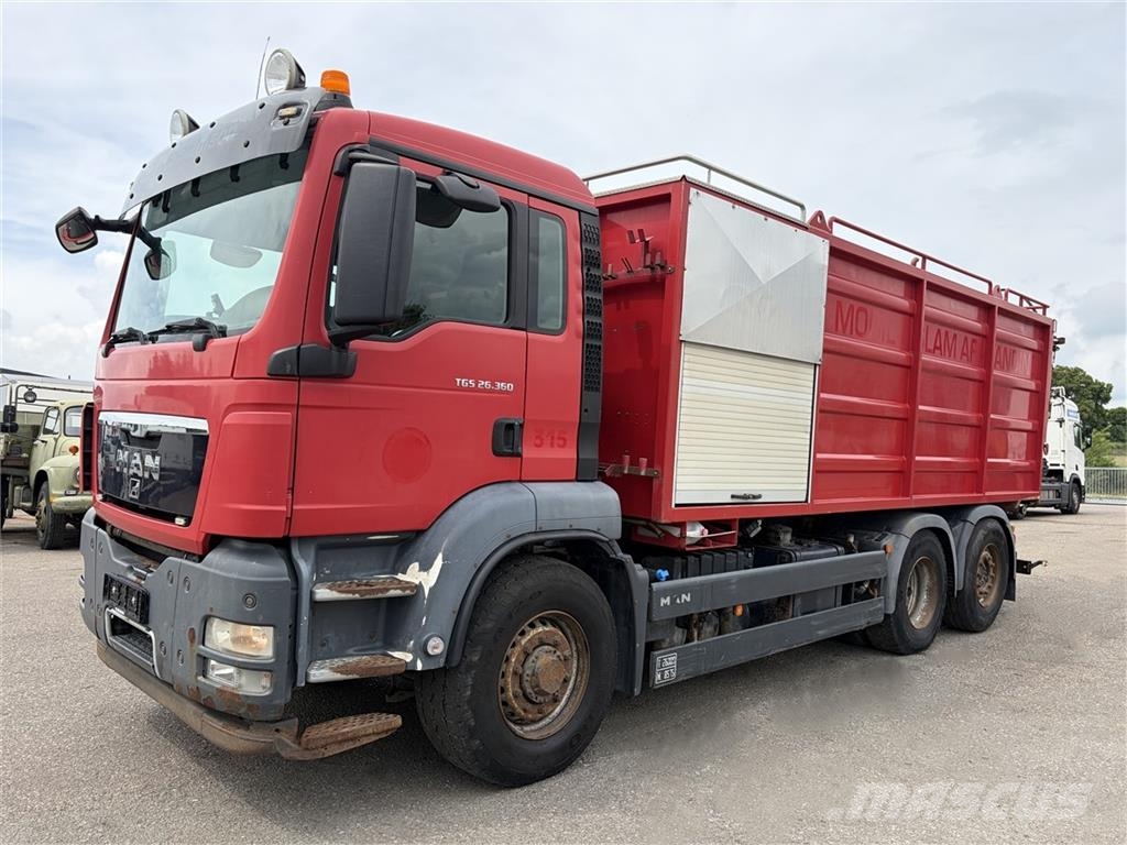 MAN TGS 26.360 Hydro-drive Slamsuger hydrodrive شاحنات مزدوجة / خلخلة