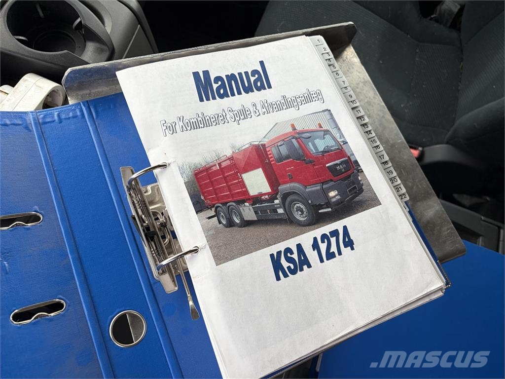 MAN TGS 26.360 Hydro-drive Slamsuger hydrodrive شاحنات مزدوجة / خلخلة