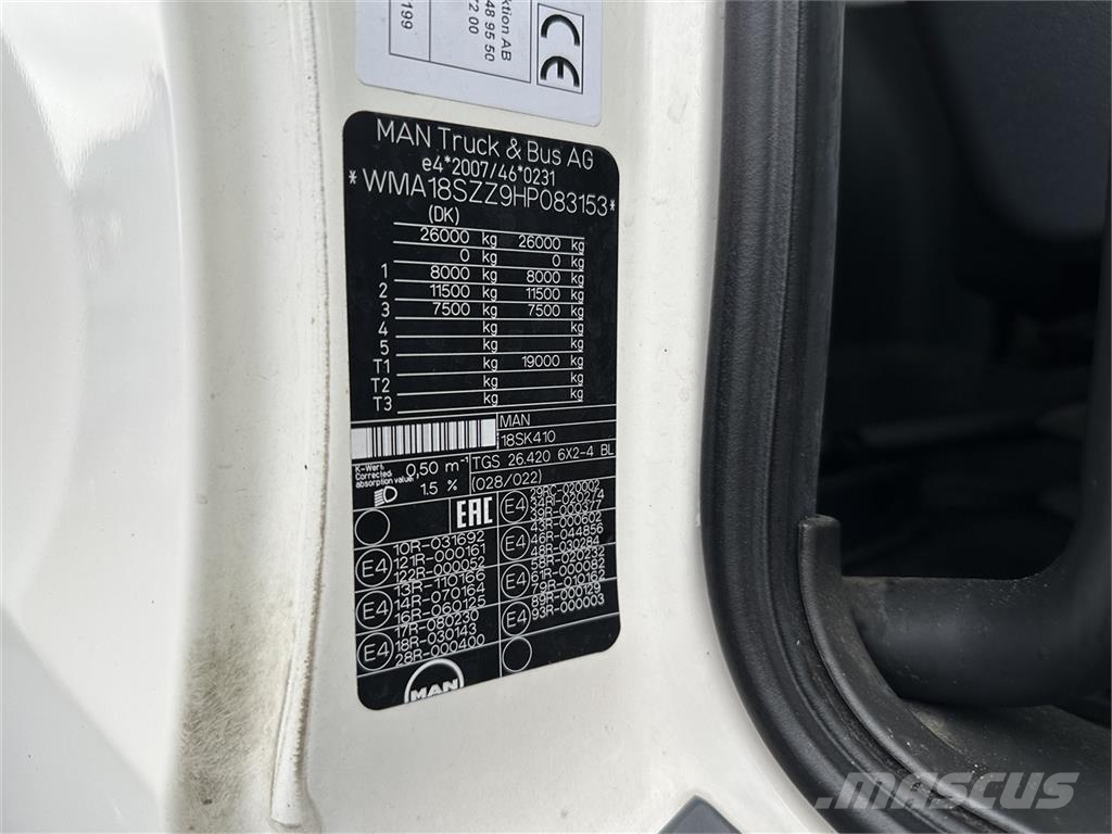 MAN TGS 26.420 6x2 Box Euro-6 euro-6 Camion Fourgon