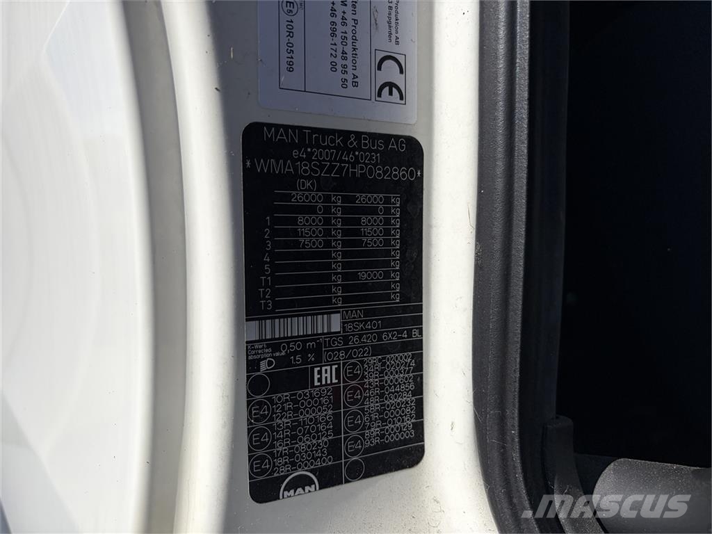 MAN TGS 26.420 6x2 Box Euro-6 euro-6 Camiones caja cerrada