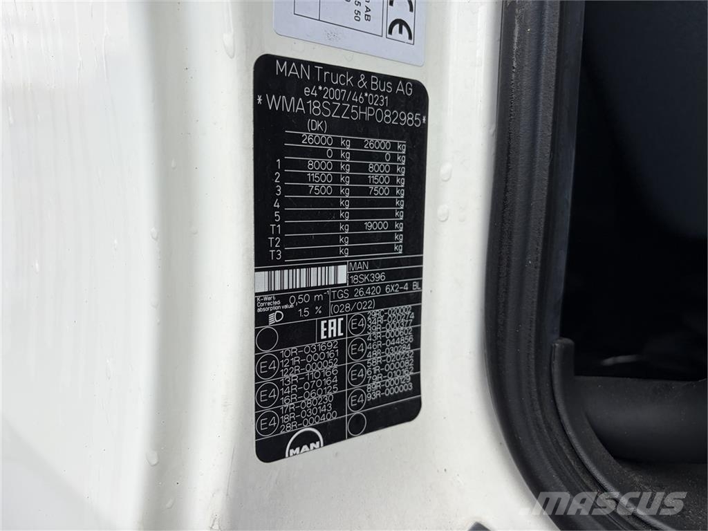 MAN TGS 26.420 6x2 Box Euro-6 euro-6 Camiones caja cerrada