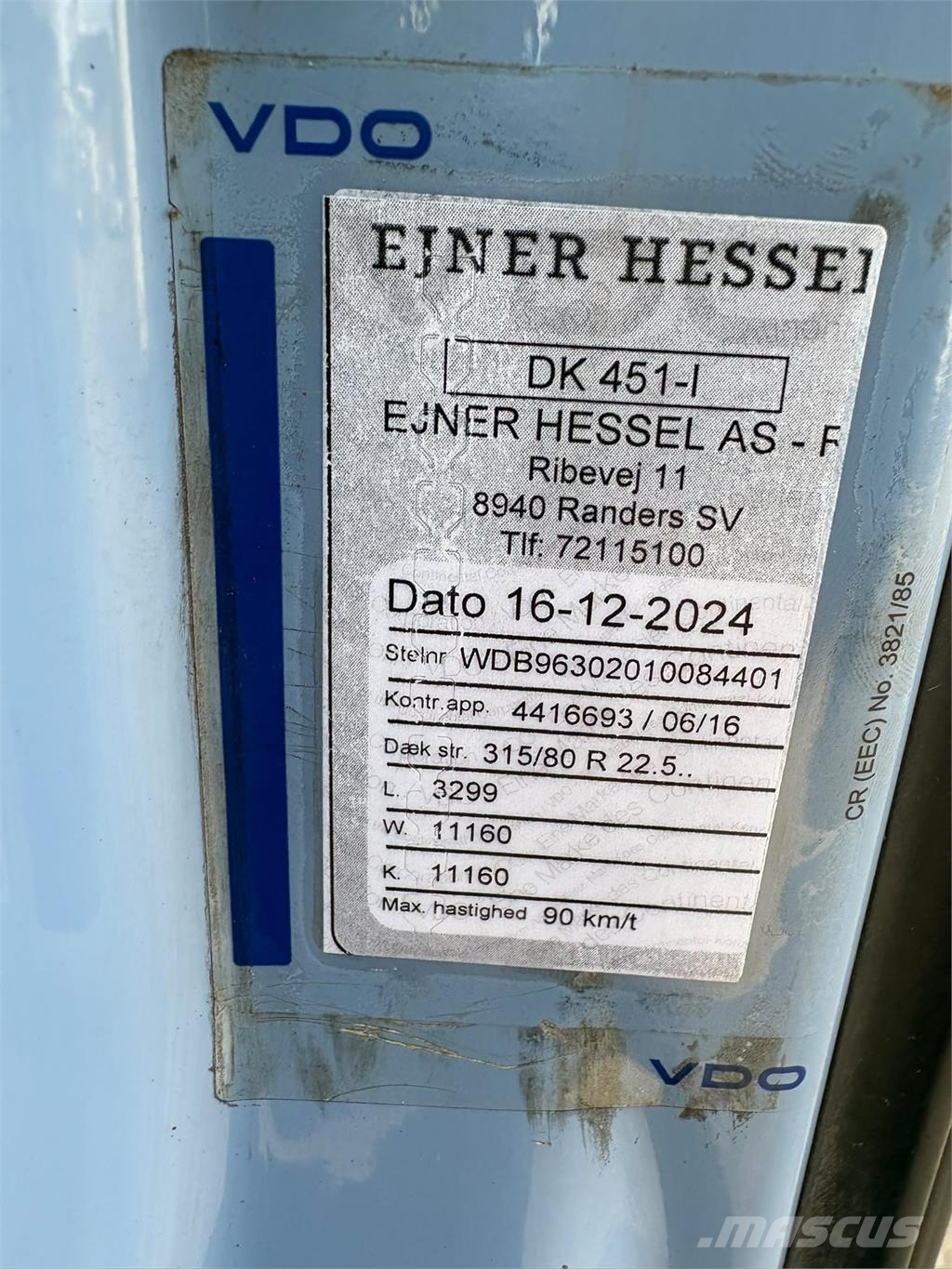 Mercedes-Benz 2533 6x2-4 fast lad m-HMF 1820 Kranwagen