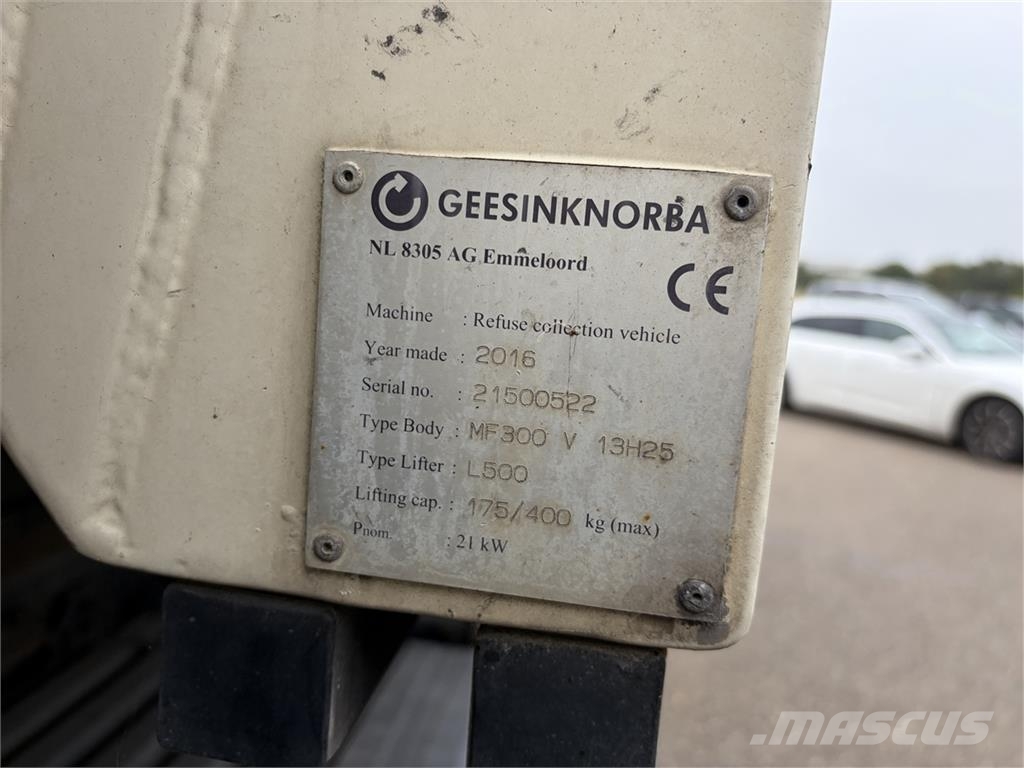 Mercedes-Benz Atego 1527 4x2 Norba 2-kammer شاحنات المخلفات