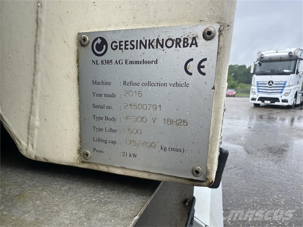 Mercedes-Benz Econic 2630 GAS Norba 2-kammer gas Jäteautot
