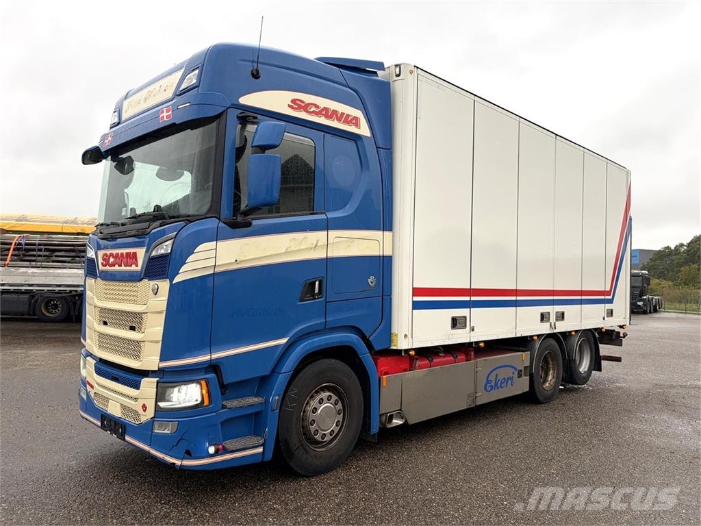 Scania S650 6x2 Box med sideåbning v8 Fast kasse