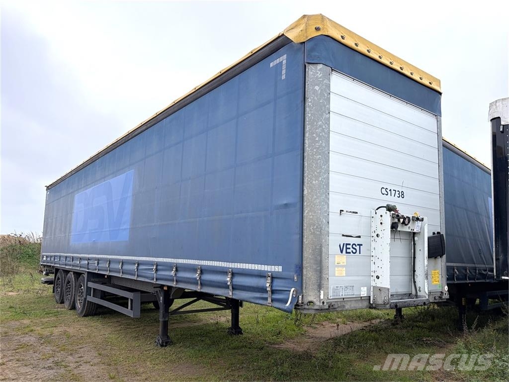 Schmitz 3 aks Gardin trailer Tents puspiekabes