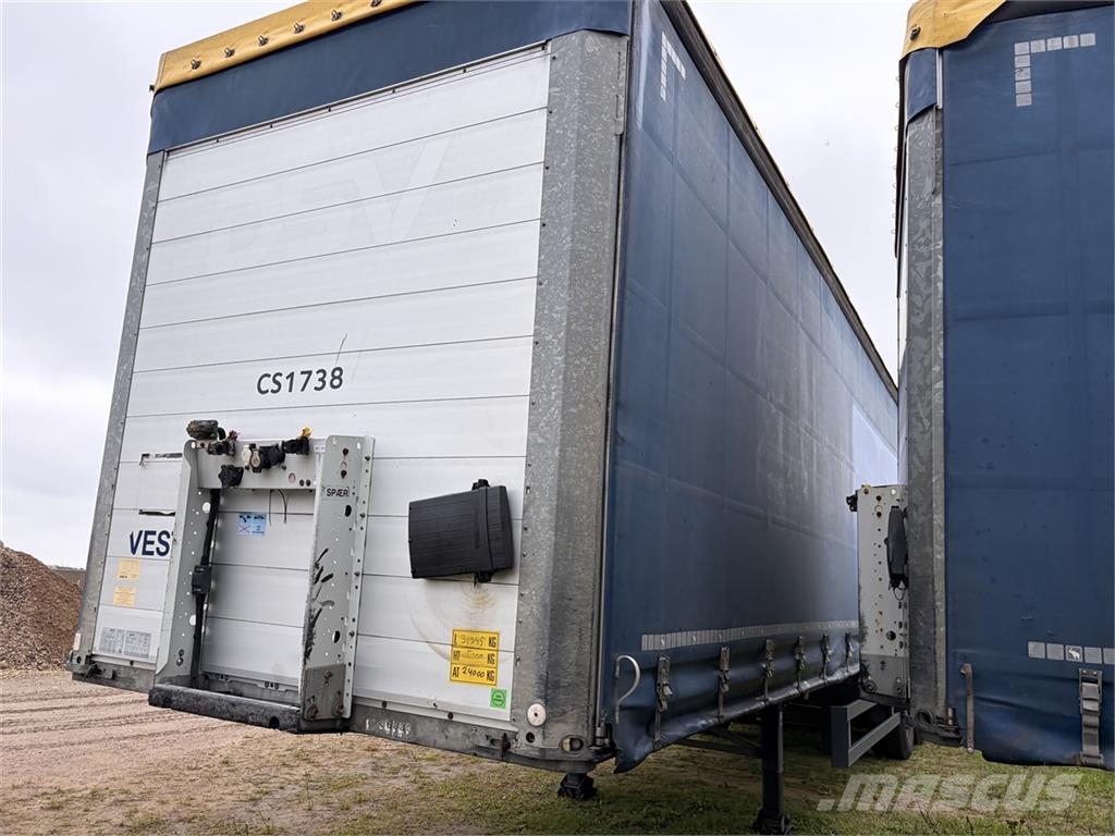 Schmitz 3 aks Gardin trailer Tents puspiekabes