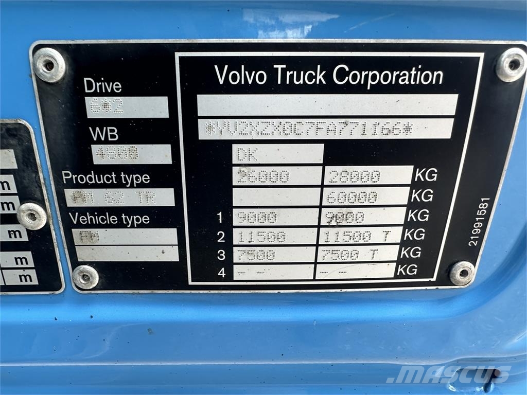 Volvo FM 450 6x2 box side-åbning Euro-6 sideopen Camiones con caja de remolque