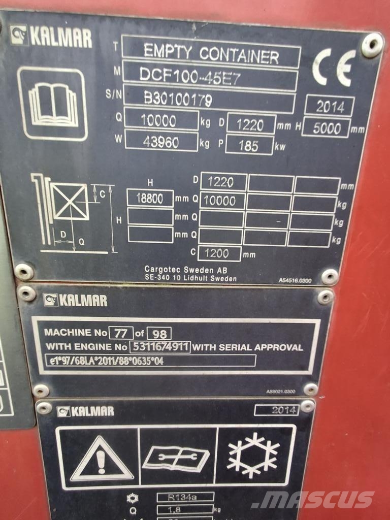 Kalmar DCF100-45E7 Containerstapler