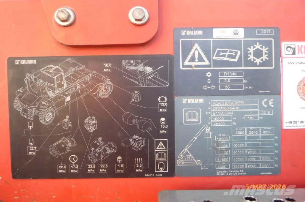 Kalmar DRG100-54S6 Reach stackers