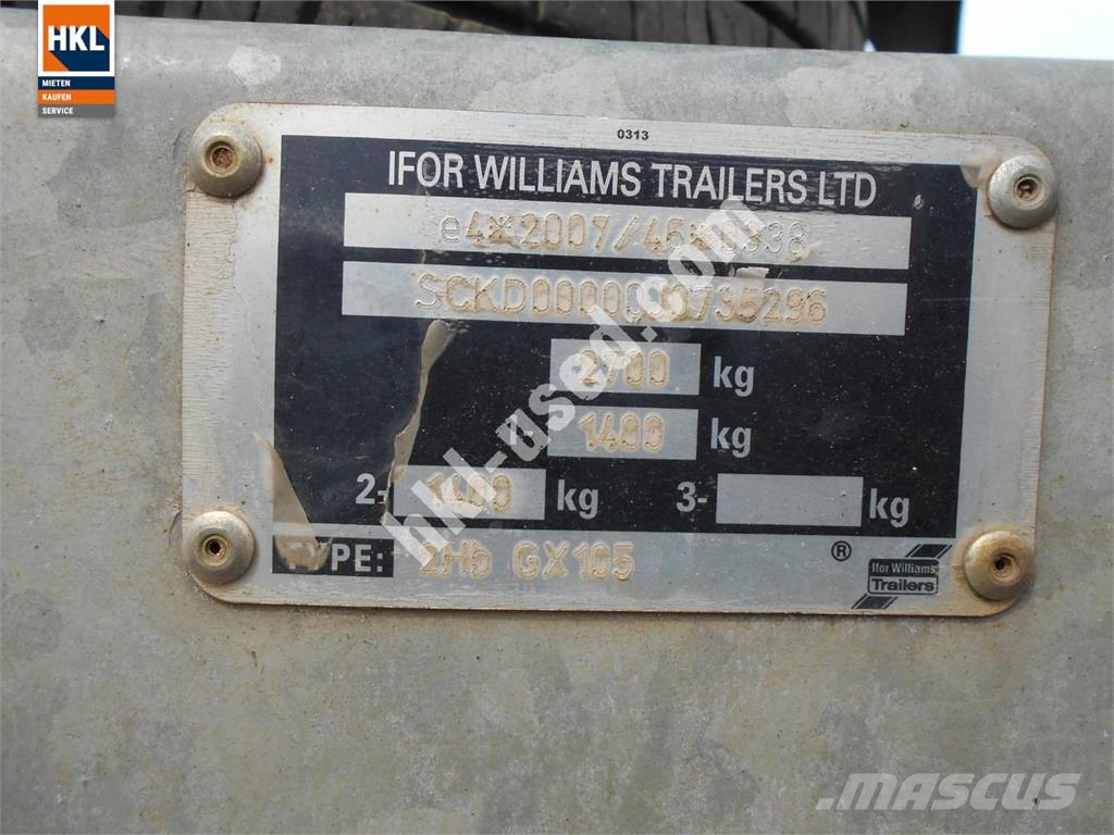 Ifor Williams GX 105 Muut koneet