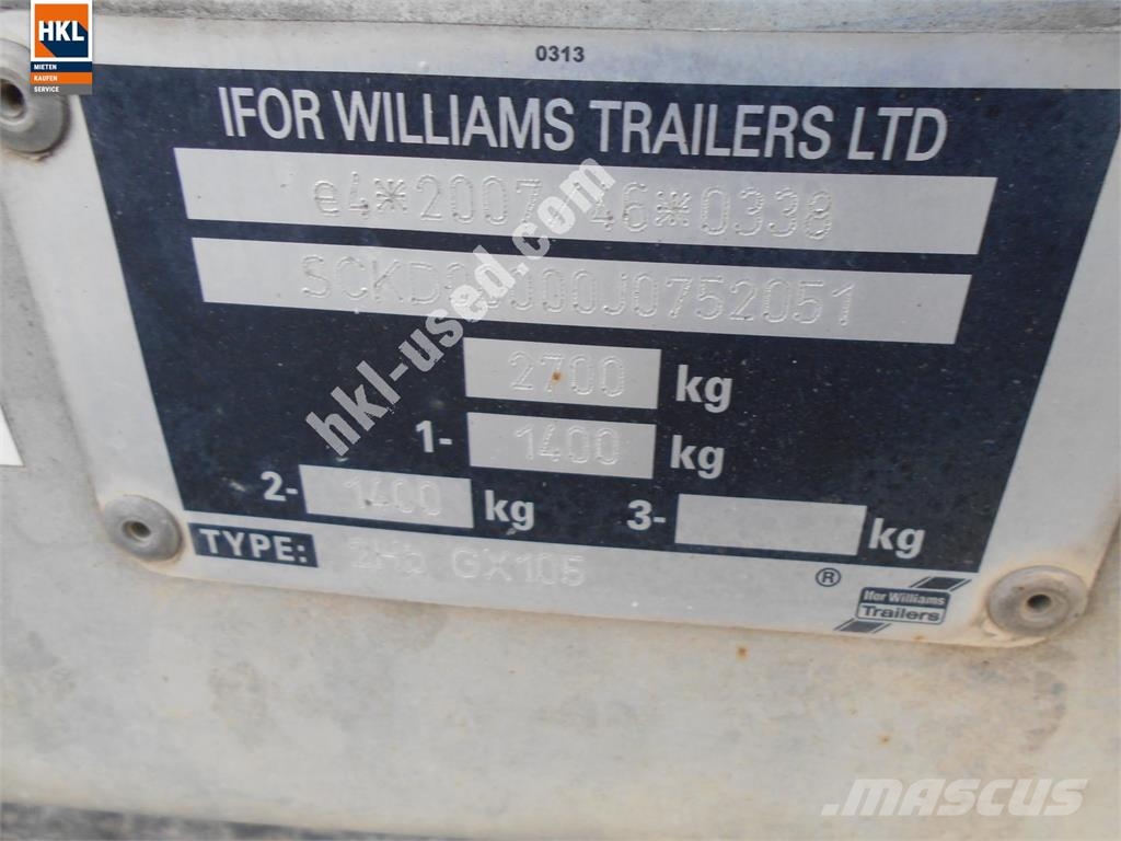 Ifor Williams GX 105 Costruzioni - Altro