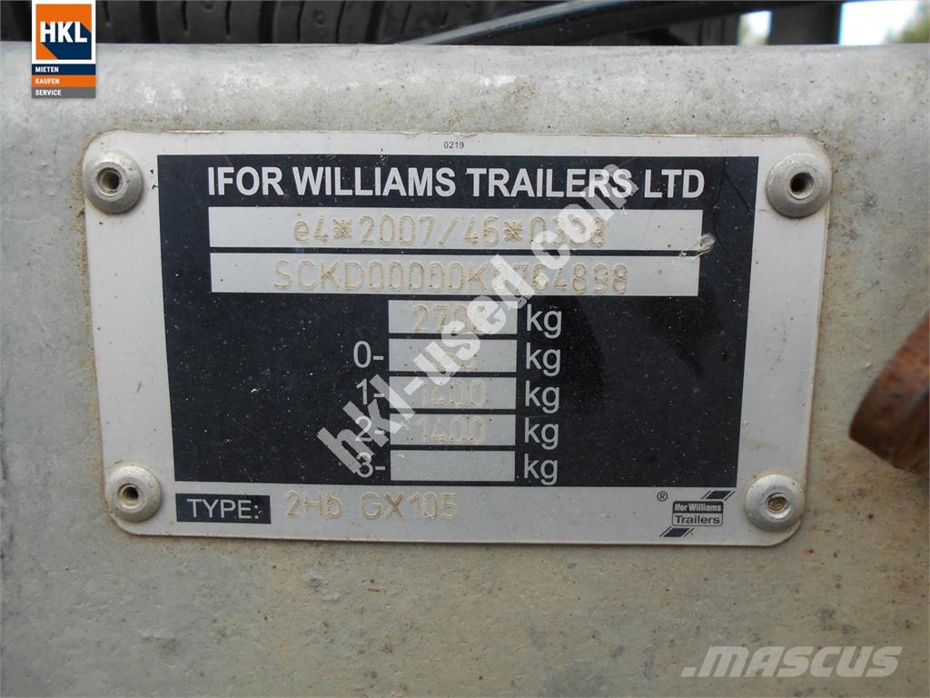 Ifor Williams GX 105 Costruzioni - Altro