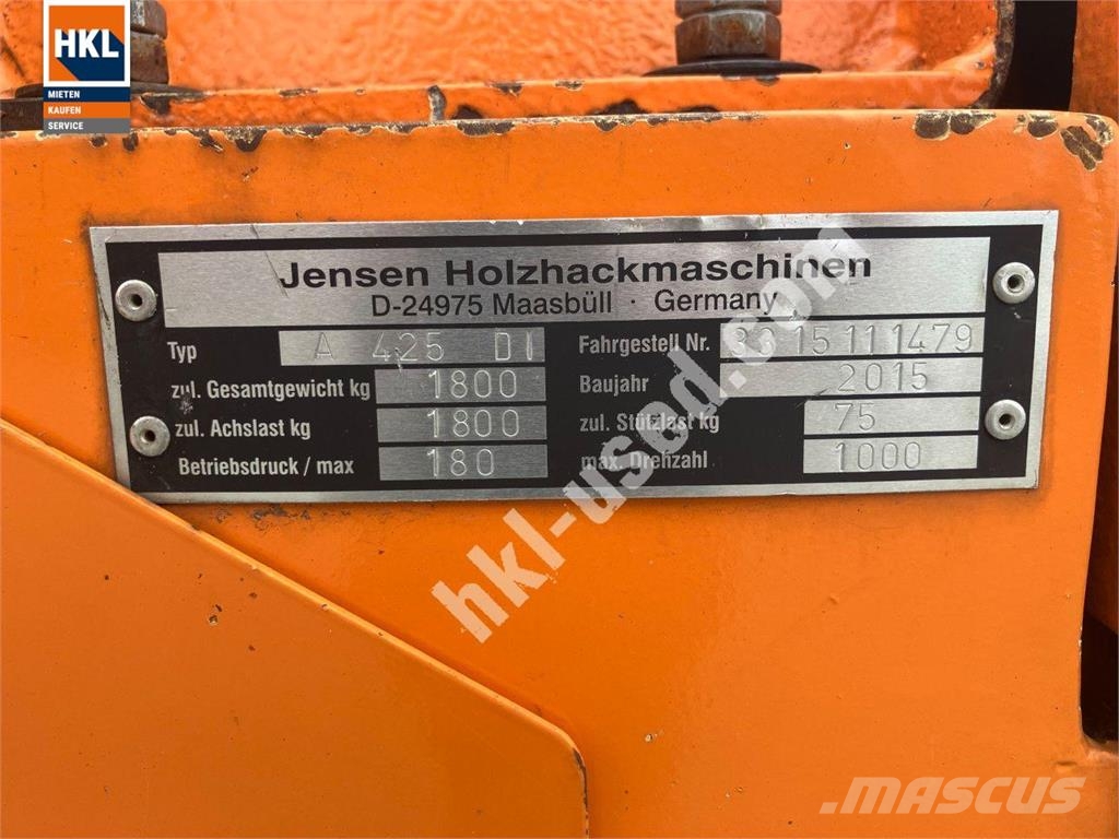 Jensen A 425 Houtversnipperaars