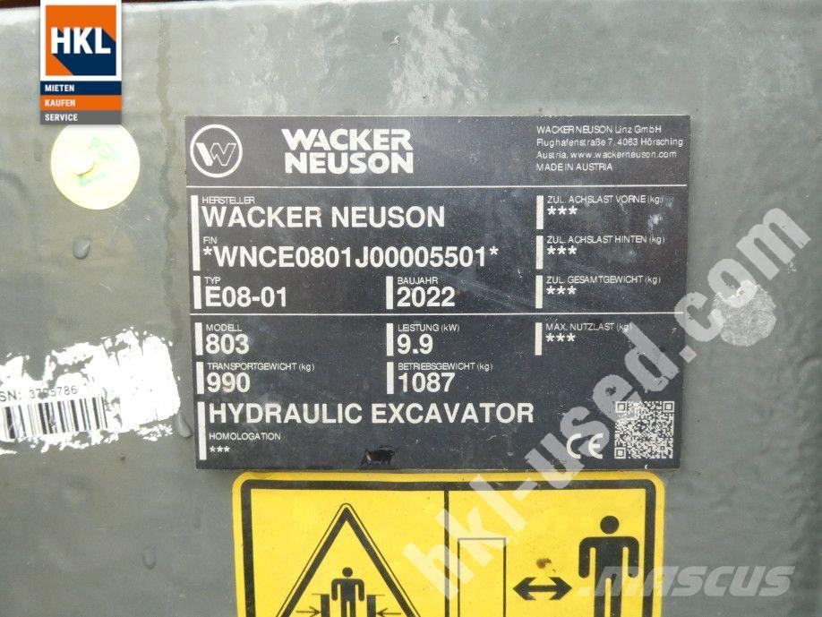 Wacker Neuson 803 Minibagger < 7t