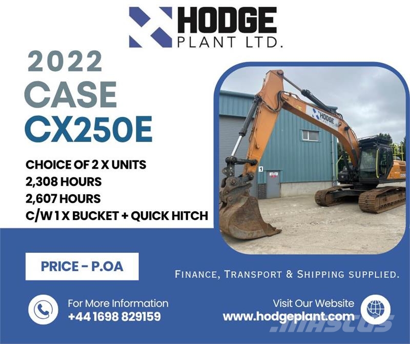 CASE CX250E Rupsgraafmachines