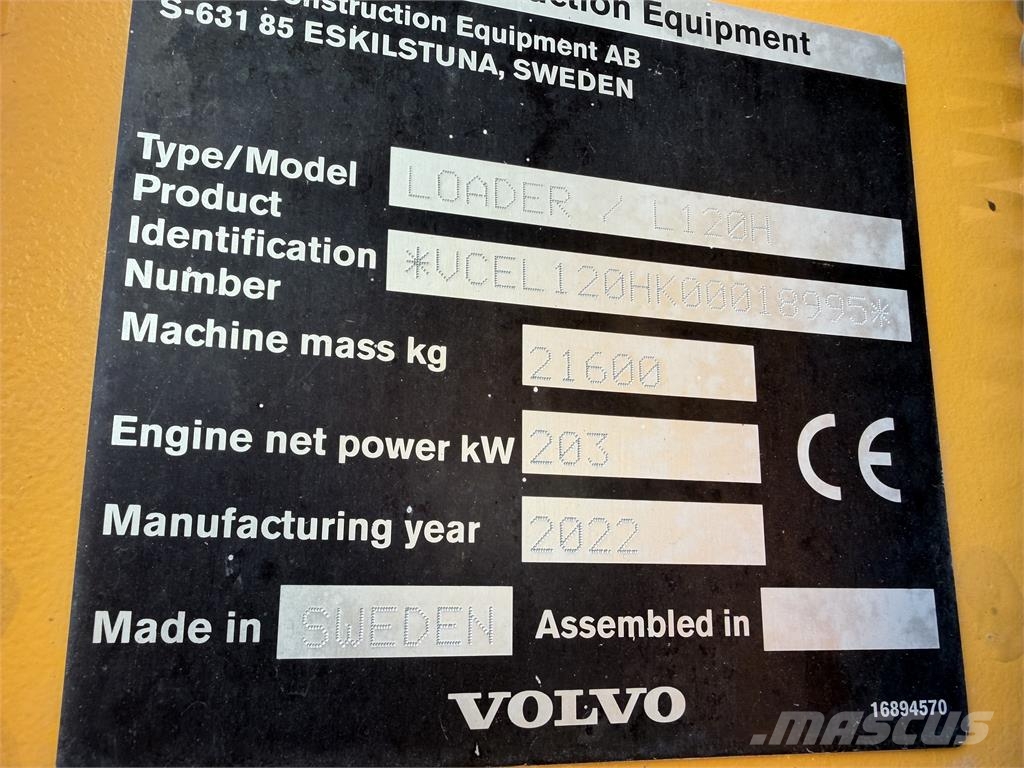 Volvo L120H Long Boom 建筑机械-其他