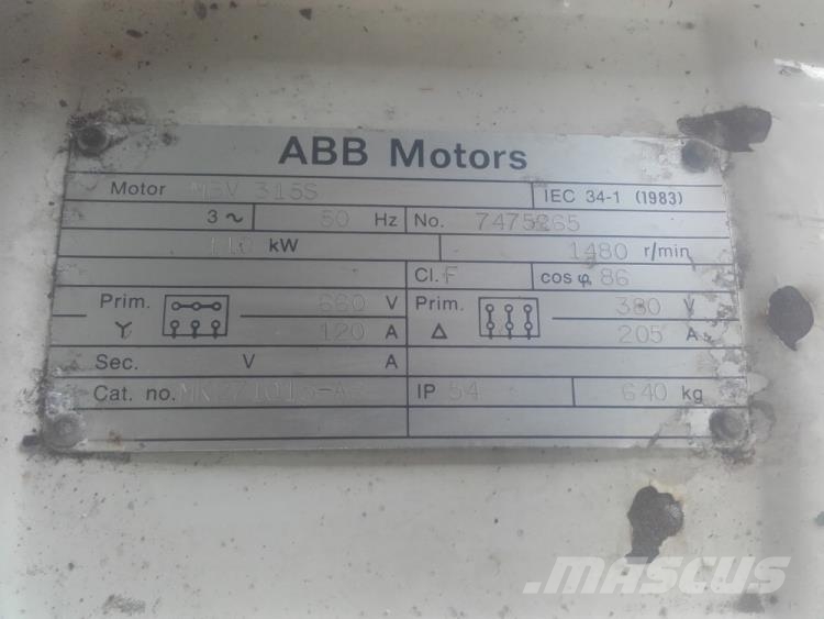 110 kW ABB MBV 315S E-Motor Motoren