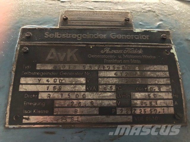168 kVA MAN 2858M V8 Generatoranlæg - 2 stk Outros Geradores