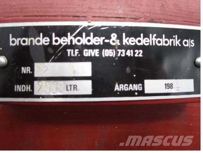 2500 L Tank Diger parçalar
