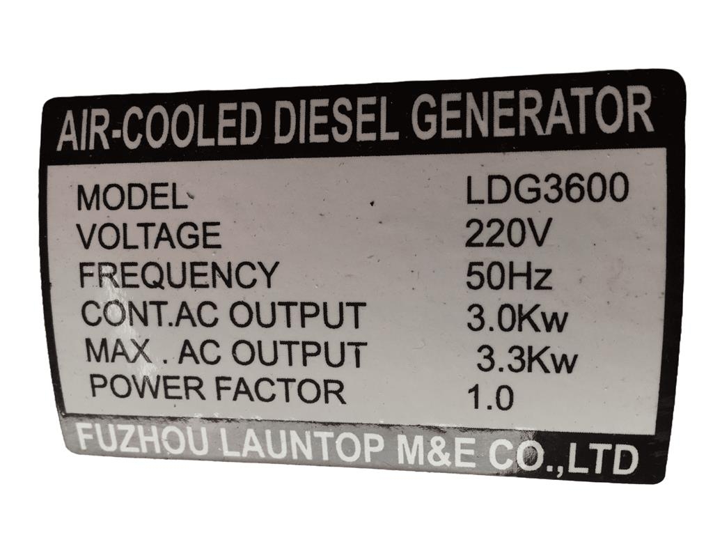 3.3 kW AJ Diesels Type LDG3600CL Generator Ostali generatori
