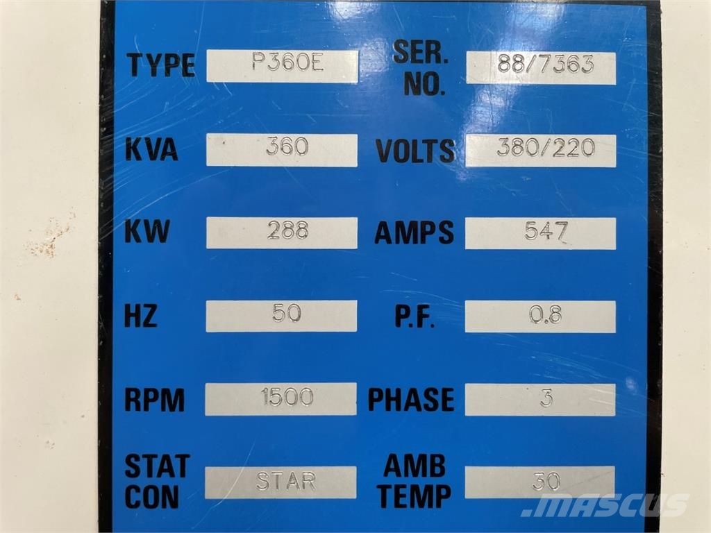 375 kva Perkins Serie 2000 generatorsæt Type P360E Other Generators