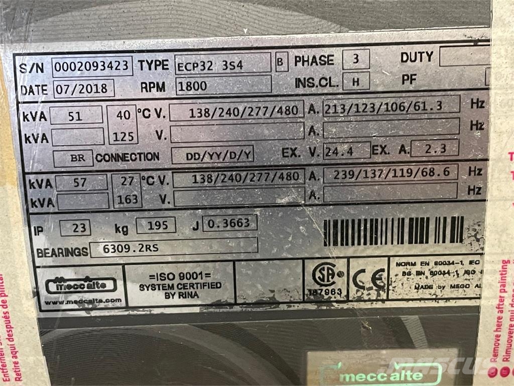 51 kVA Mecc Alte Type ECP32 3S4 generator Ostali generatori