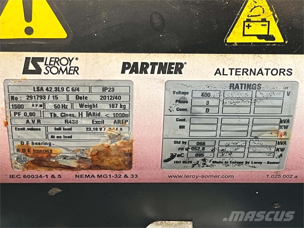60 kVA Gesan DPR 60 NC Generatoranlæg 기타 발전기