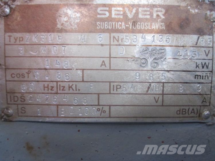95 kW Sever Type ZK315M6 E-Motor Motoren