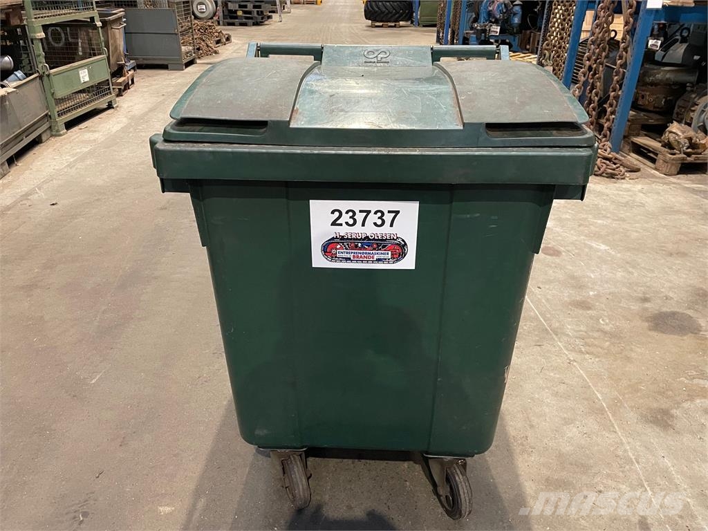 Affaldscontainere med låg og hjul - 400 ltr - 4 st Ďalšie komponenty