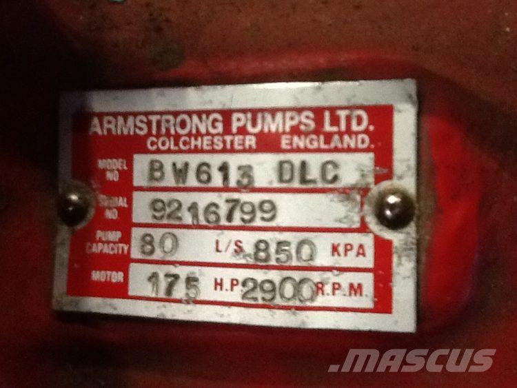  Armstrong brandpumper Model BW613 DLC Bombas de agua