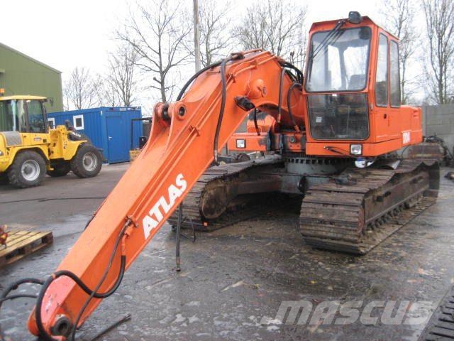 Atlas 1704LC - delvis brændt - til ophug Гусеничні екскаватори