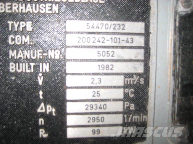 Babcock Blower Turbo teknik Type 54470/232 Andere Zubehörteile